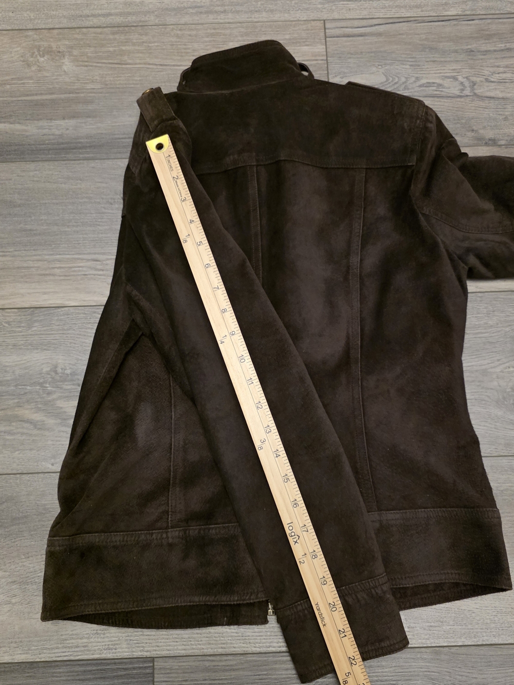 Anne Klein Brown Genuine Leather Suede Jacket - Woman’s Size Small - Picture 10 of 10
